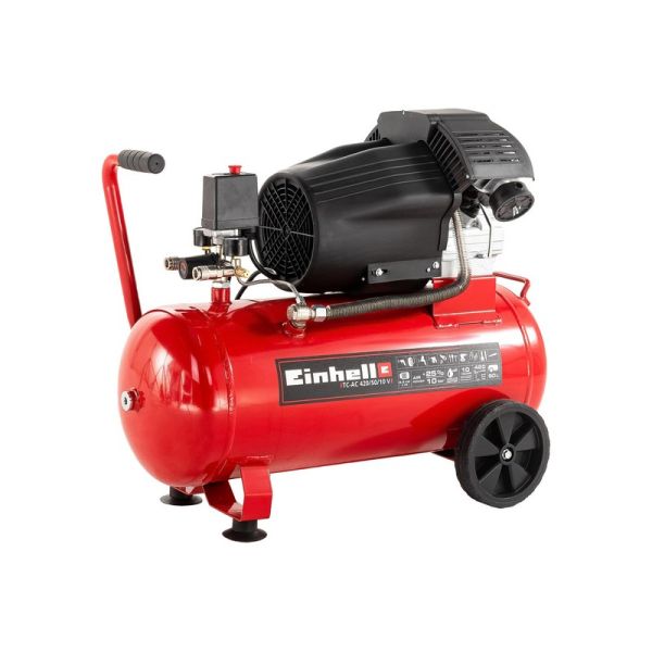 Компрессор Einhell TC-AC 420/50/10 V масляный [4010495] 2.2 кВт, 420 л/мин, 50 л
